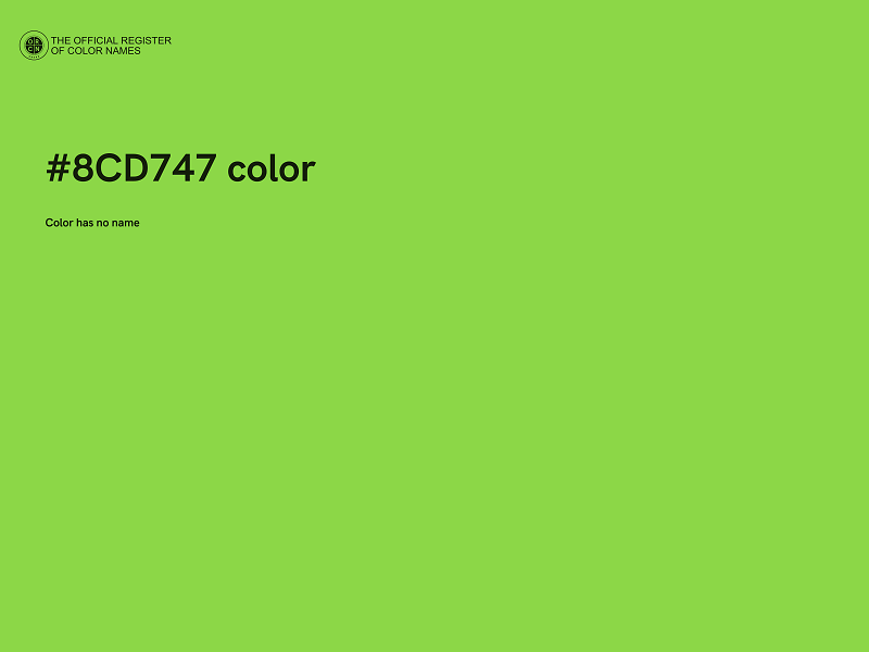 #8CD747 color image