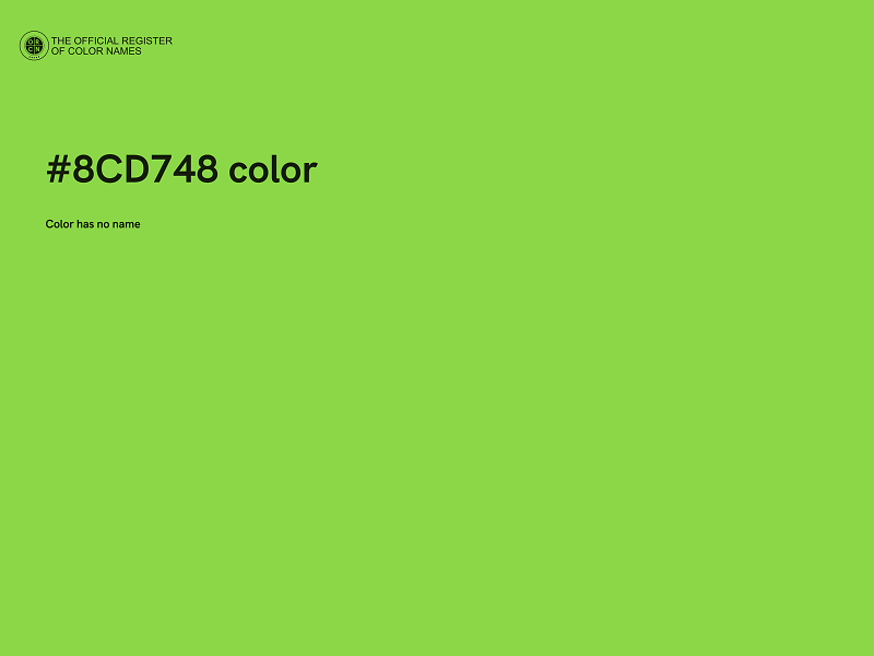 #8CD748 color image