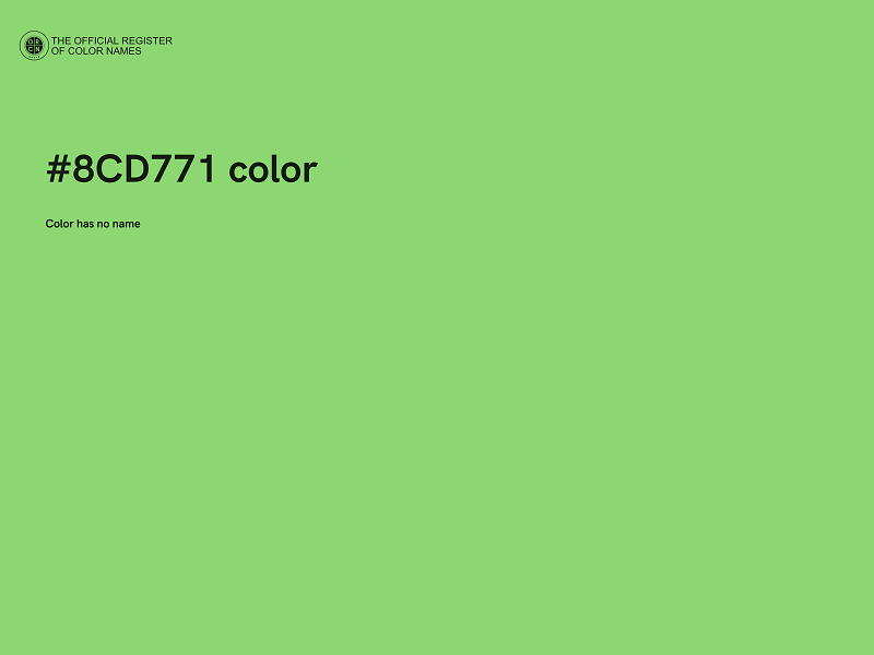 #8CD771 color image