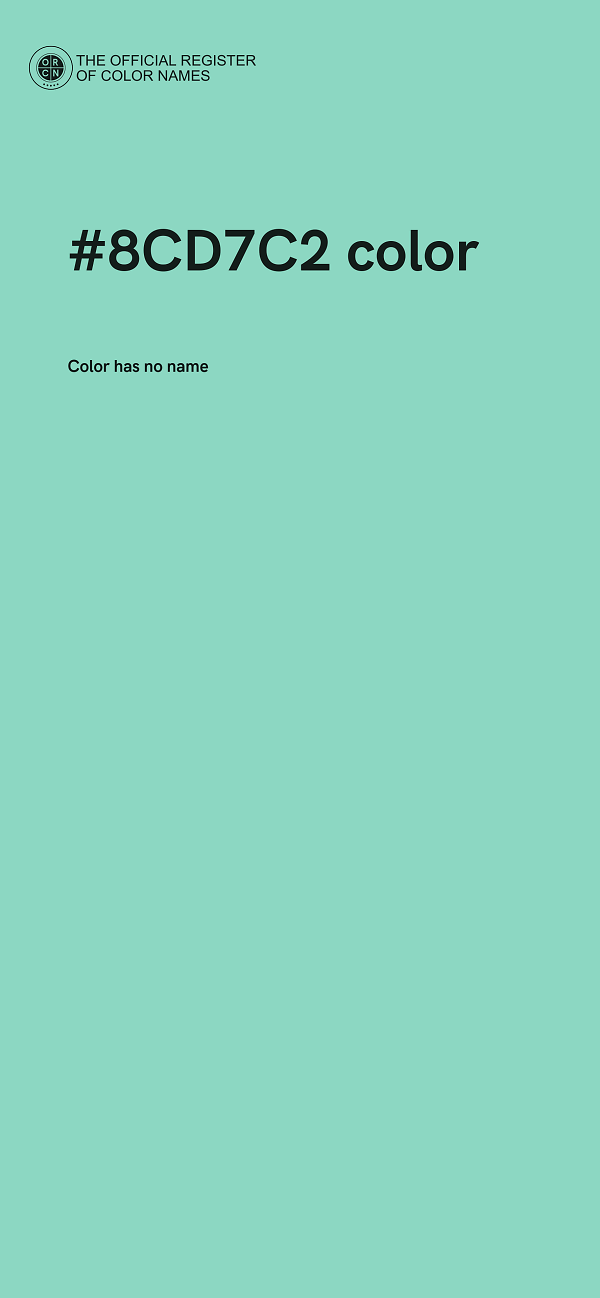 #8CD7C2 color image