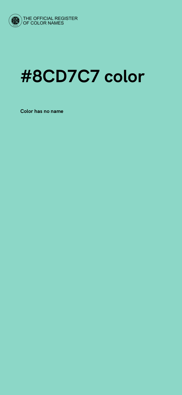 #8CD7C7 color image