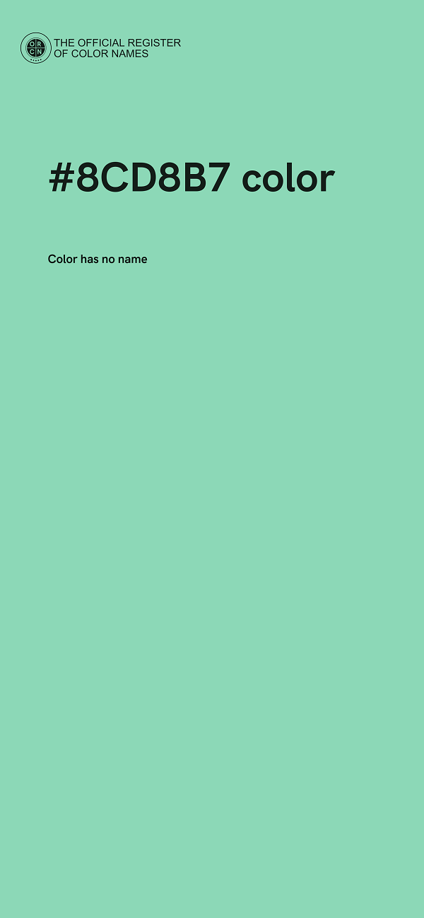 #8CD8B7 color image