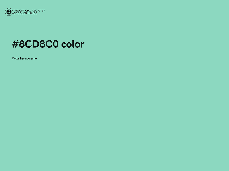 #8CD8C0 color image