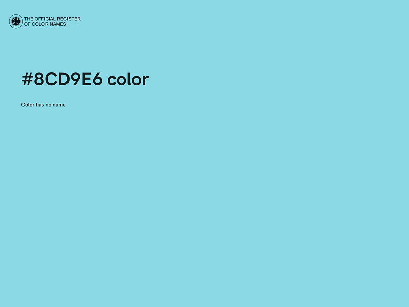 #8CD9E6 color image