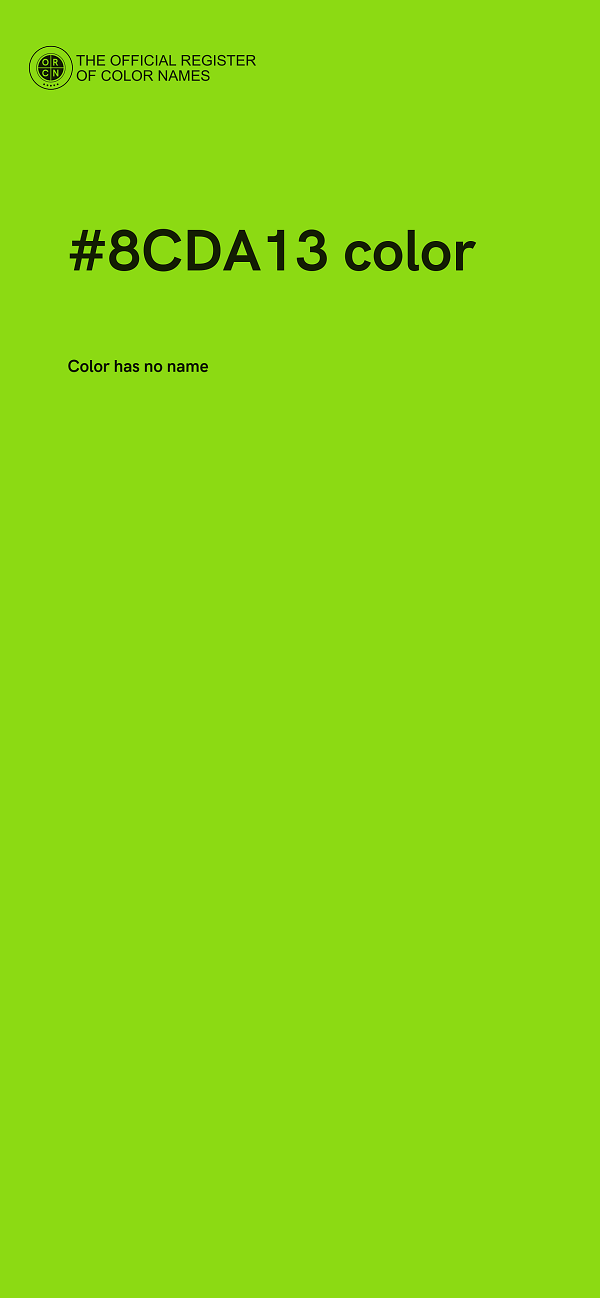 #8CDA13 color image