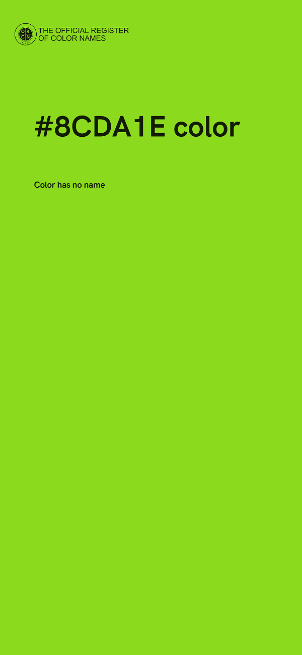 #8CDA1E color image