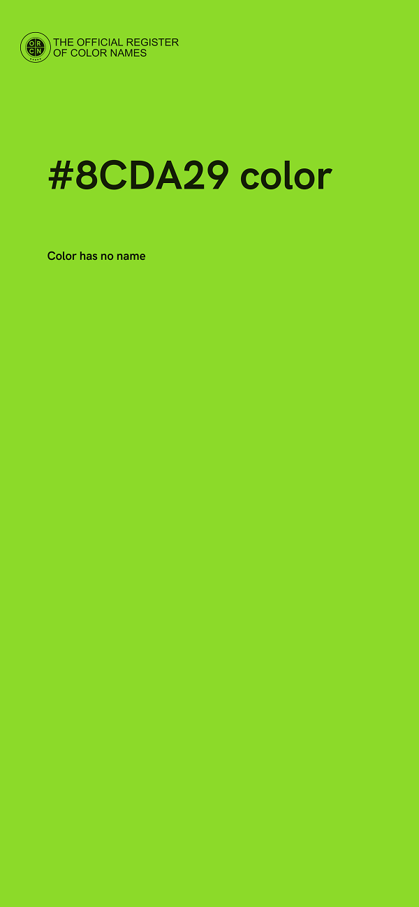 #8CDA29 color image