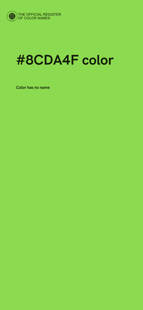 #8CDA4F color image