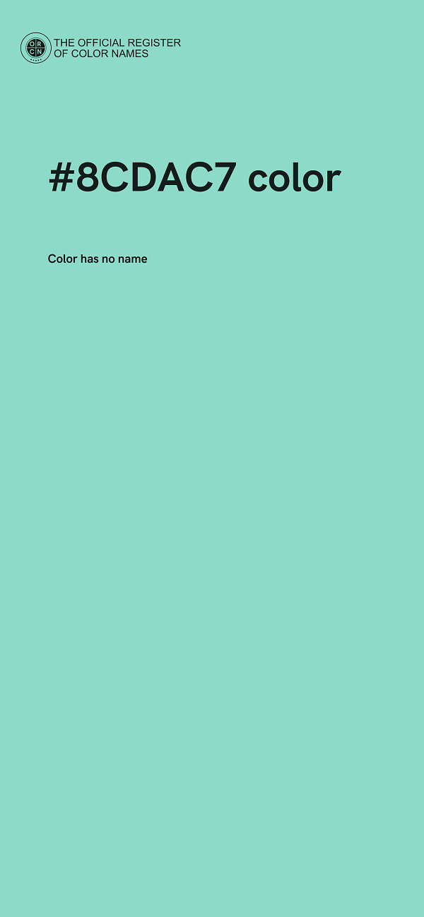#8CDAC7 color image