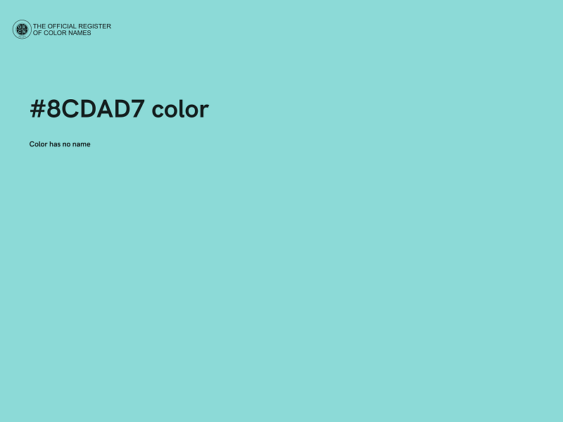 #8CDAD7 color image