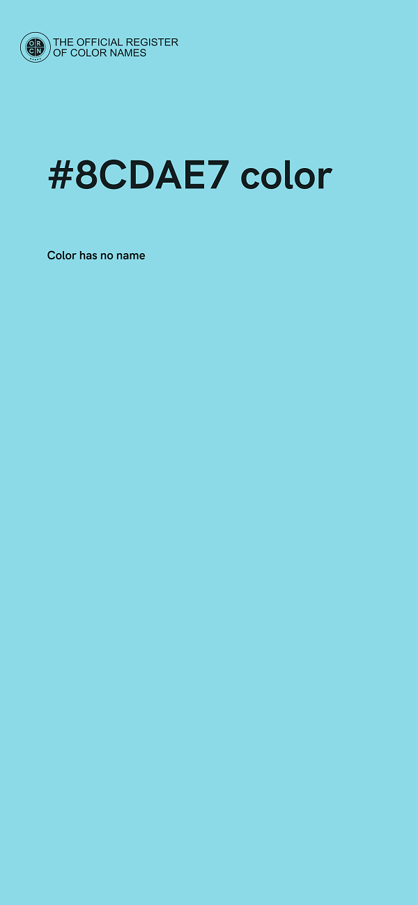 #8CDAE7 color image