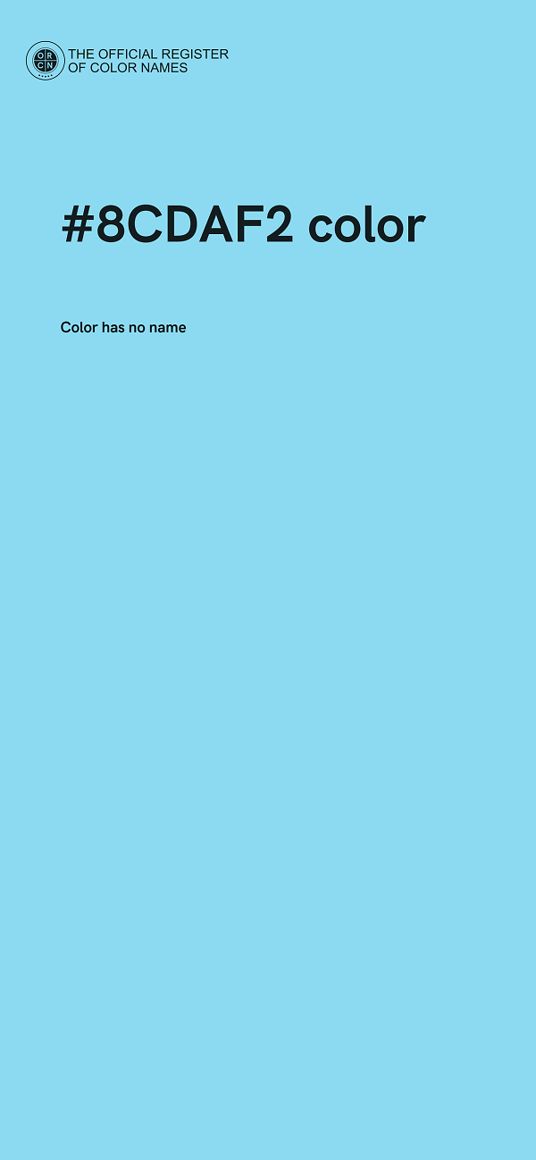 #8CDAF2 color image