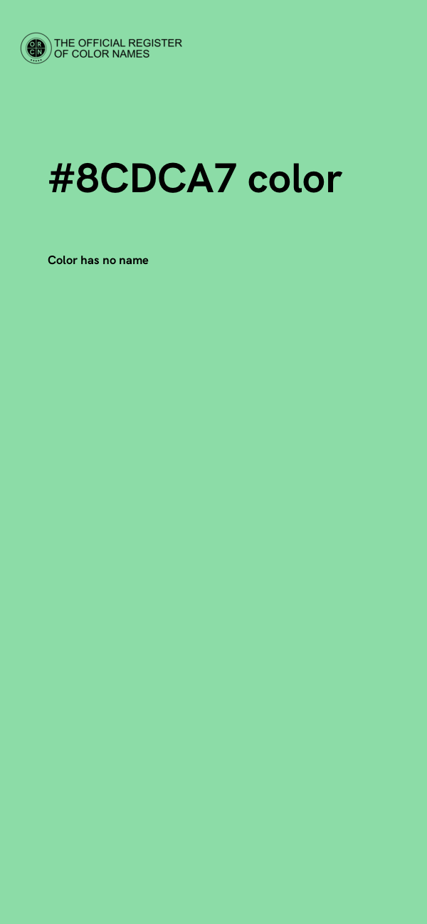 #8CDCA7 color image