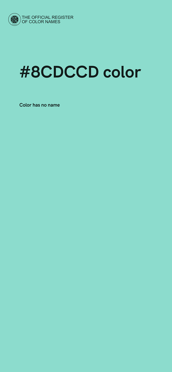 #8CDCCD color image