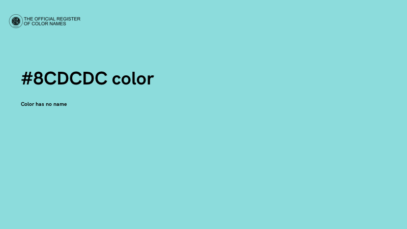 #8CDCDC color image