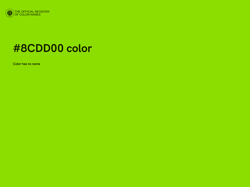 #8CDD00 color image