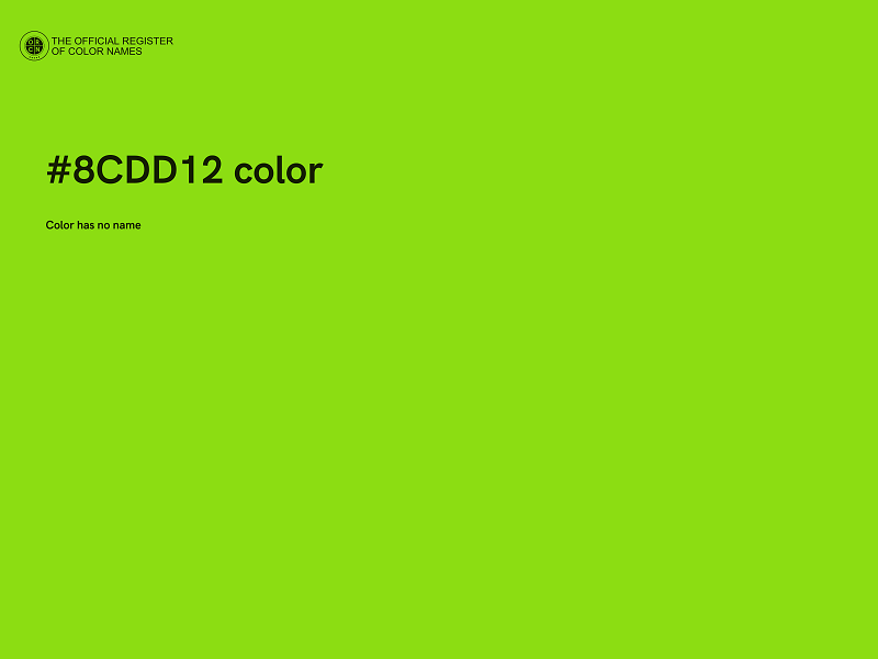 #8CDD12 color image