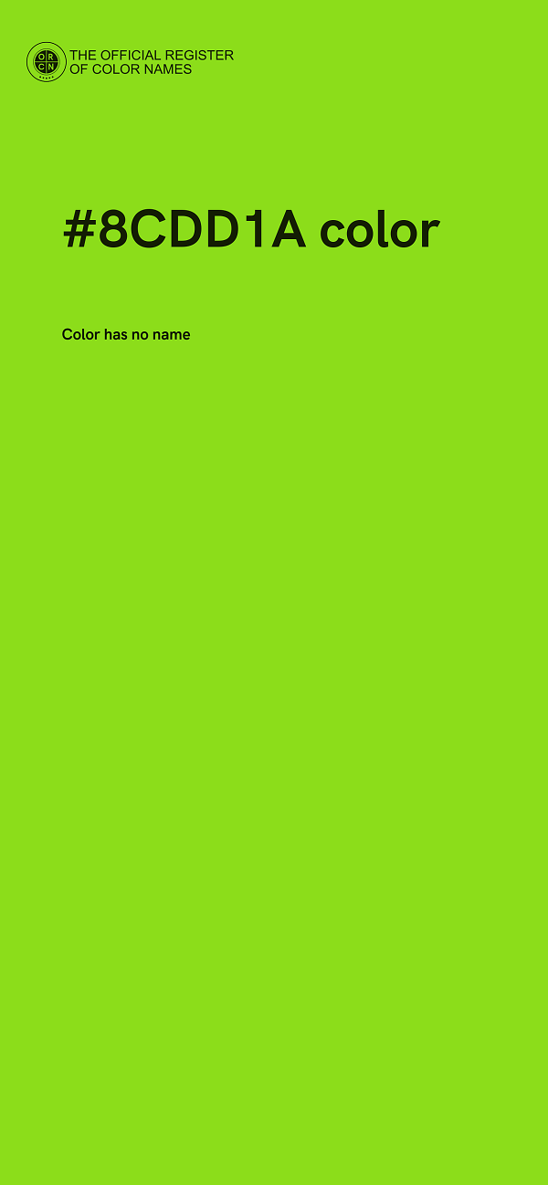 #8CDD1A color image