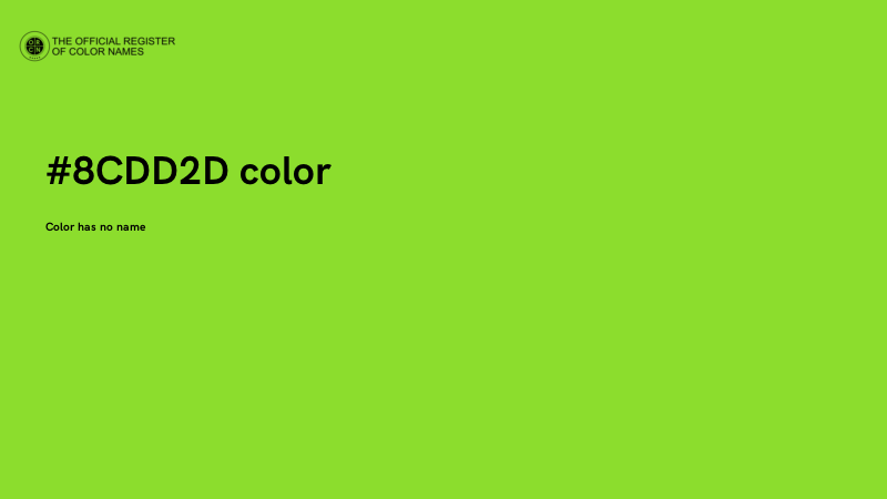 #8CDD2D color image