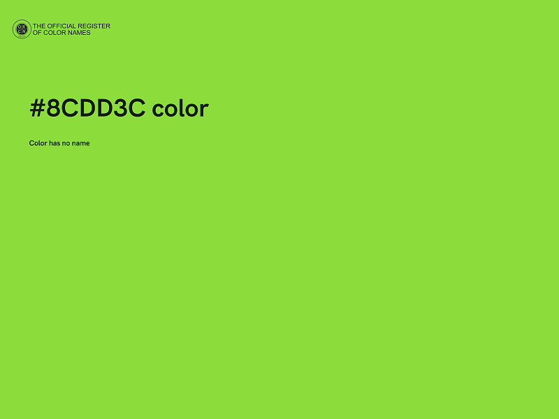 #8CDD3C color image