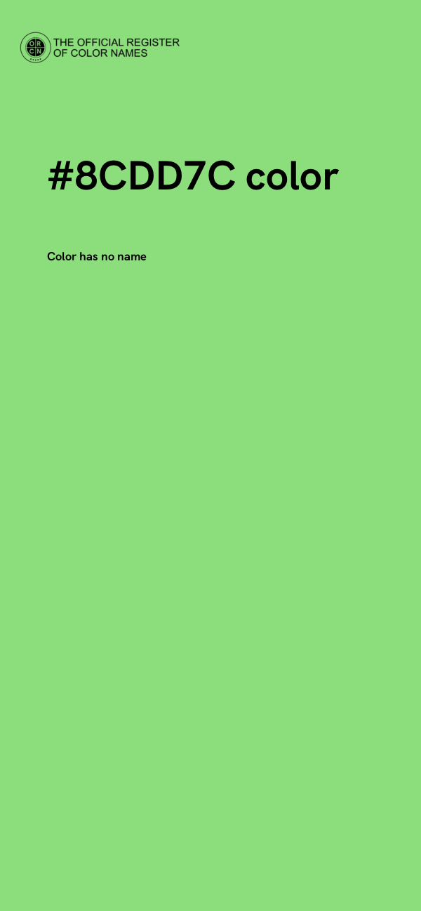 #8CDD7C color image