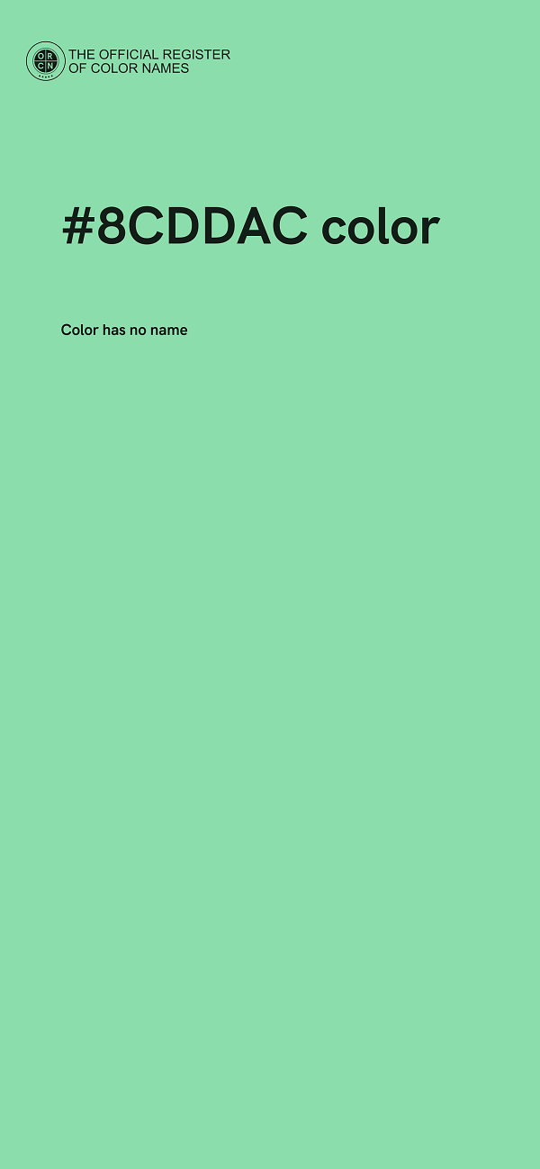#8CDDAC color image