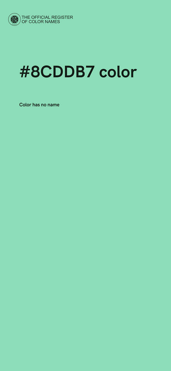 #8CDDB7 color image