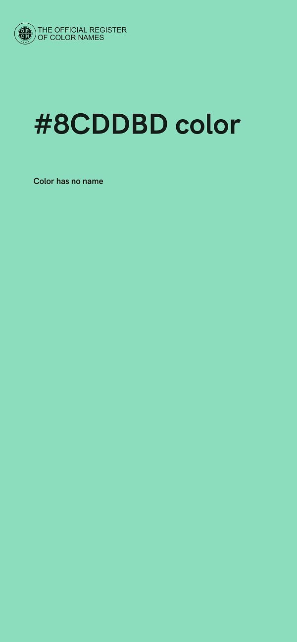#8CDDBD color image