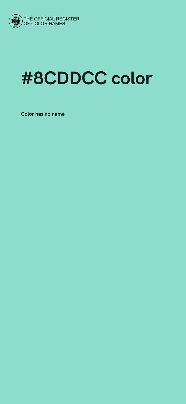 #8CDDCC color image