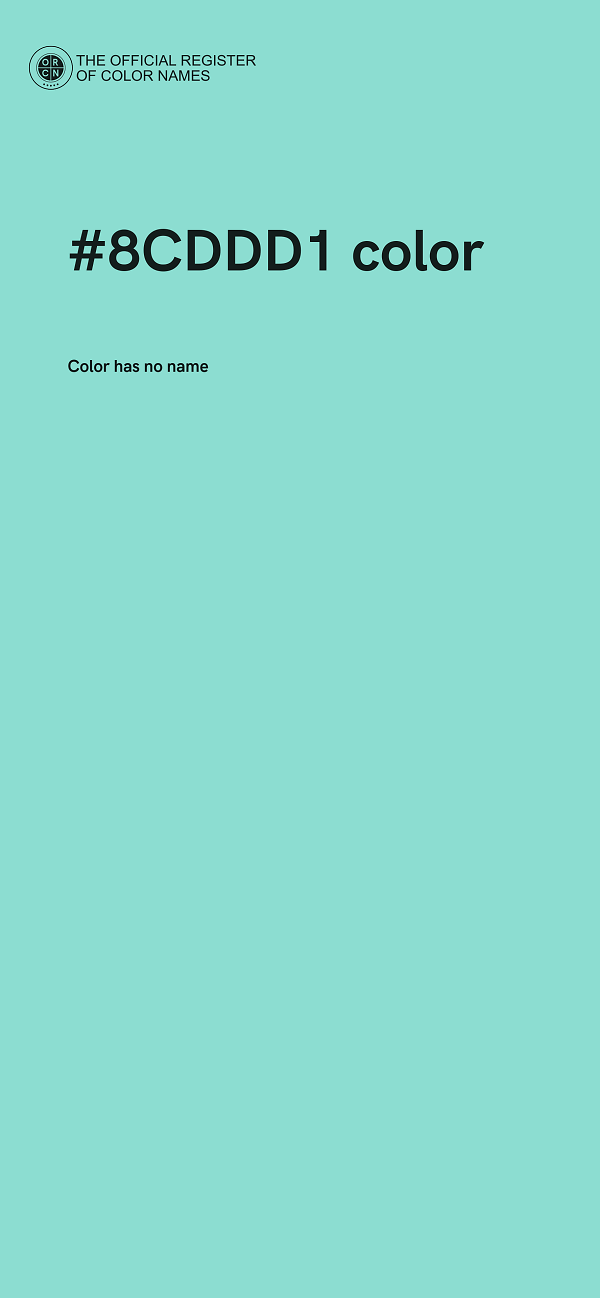#8CDDD1 color image