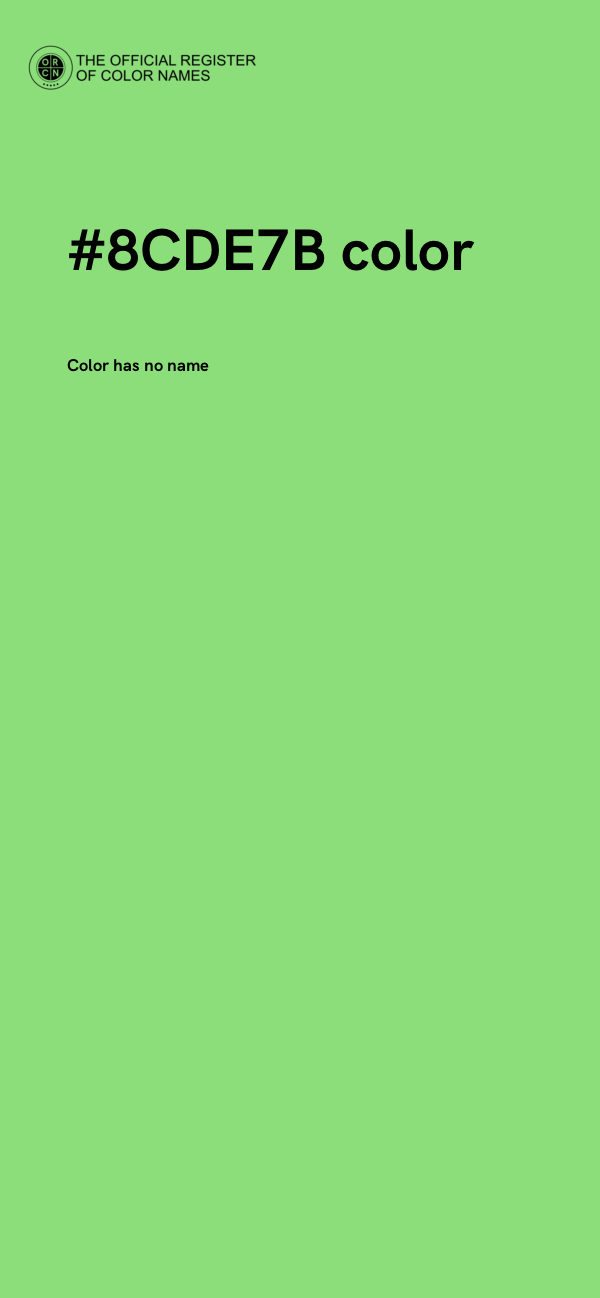 #8CDE7B color image