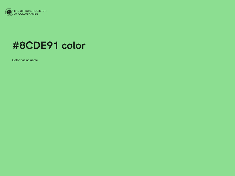 #8CDE91 color image