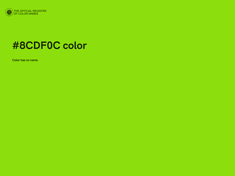 #8CDF0C color image
