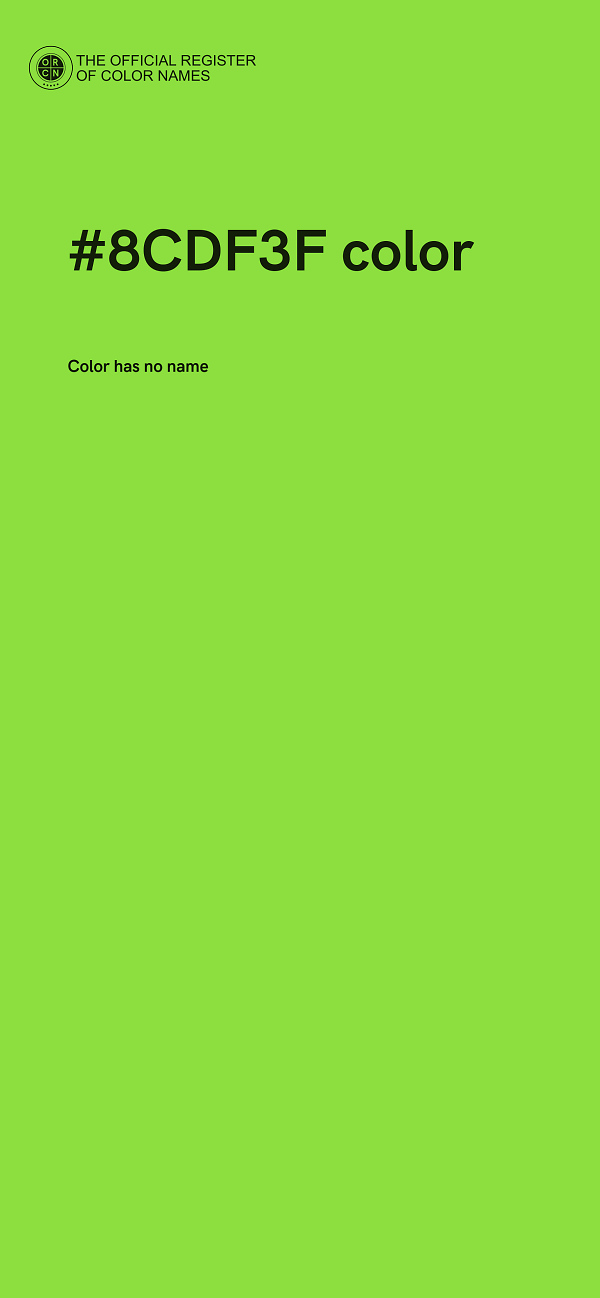 #8CDF3F color image