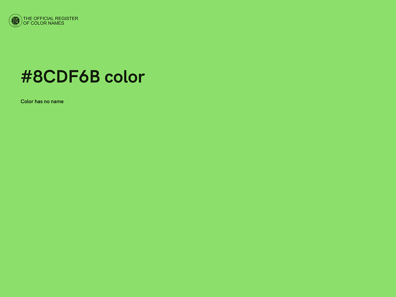 #8CDF6B color image