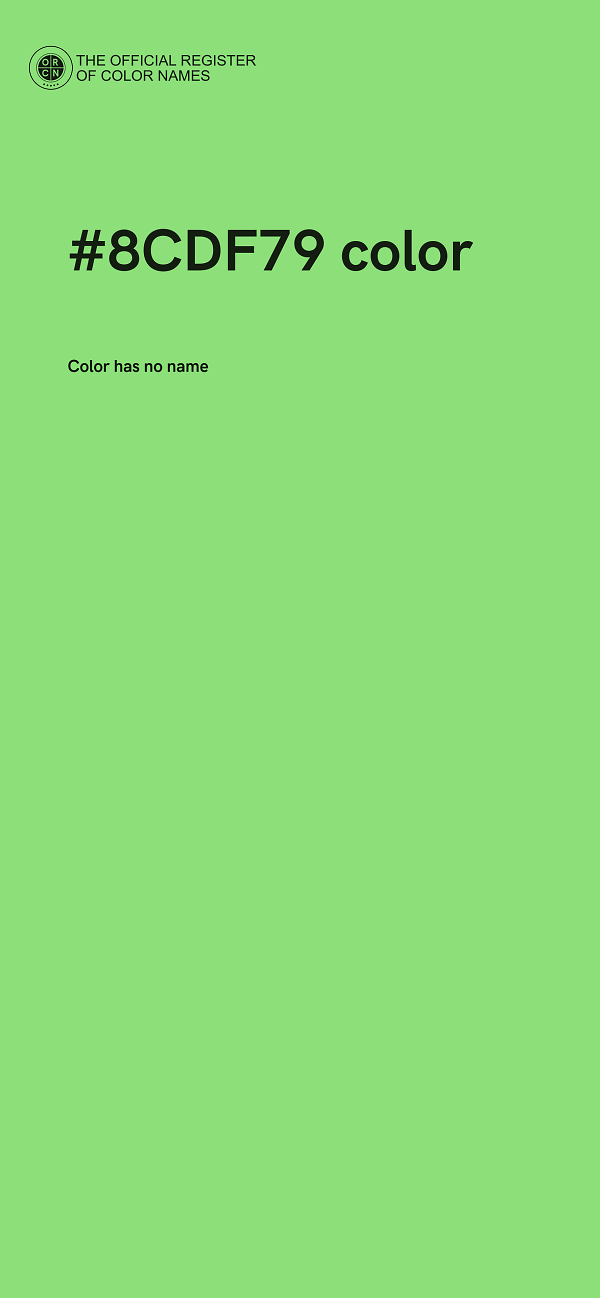 #8CDF79 color image