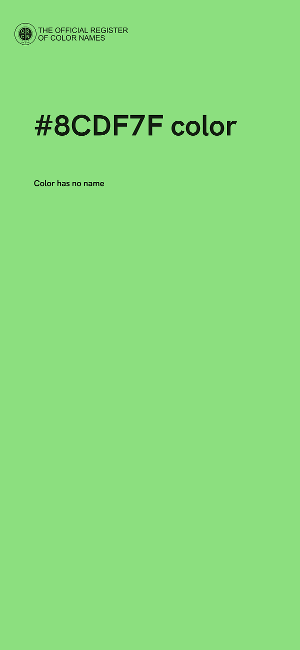 #8CDF7F color image