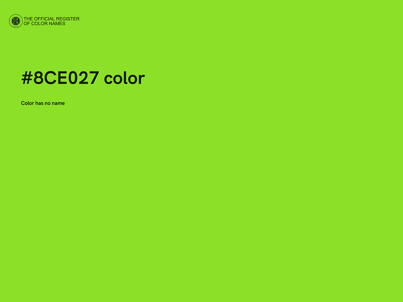 #8CE027 color image