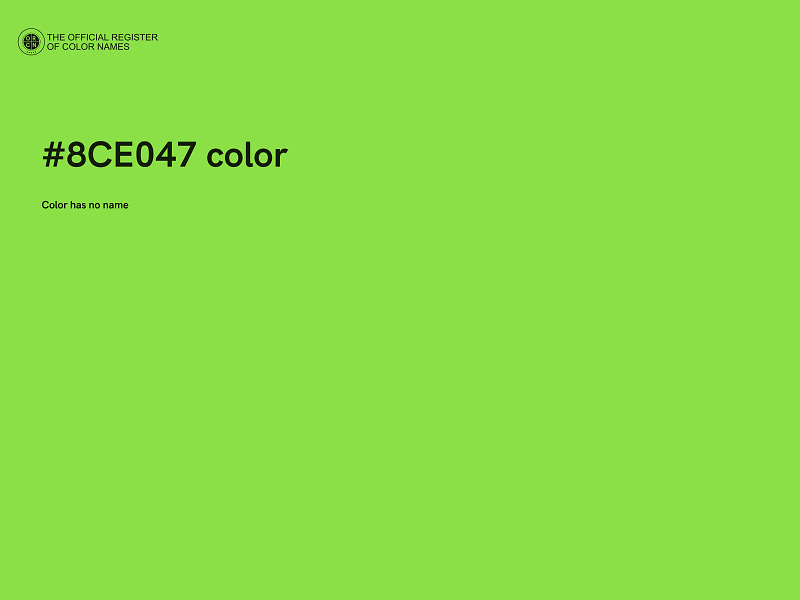 #8CE047 color image