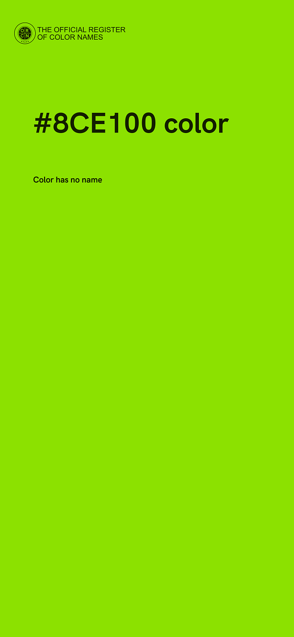 #8CE100 color image