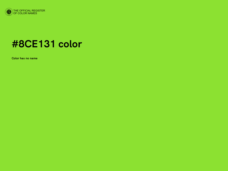 #8CE131 color image