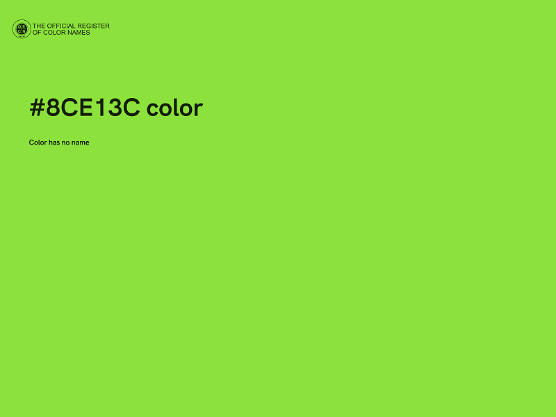 #8CE13C color image