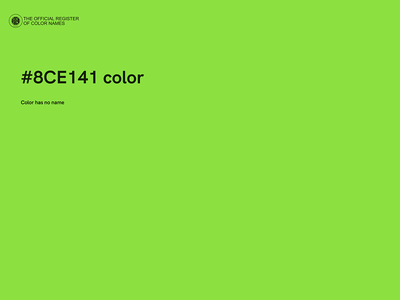 #8CE141 color image