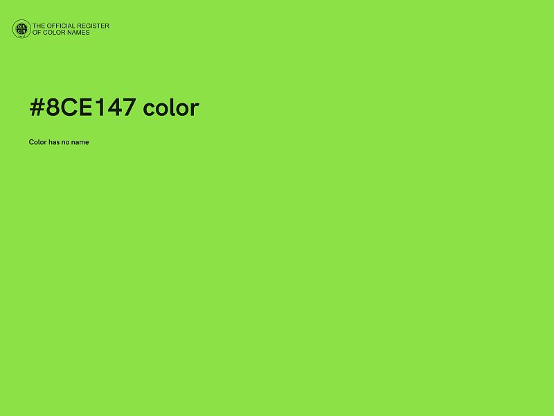 #8CE147 color image