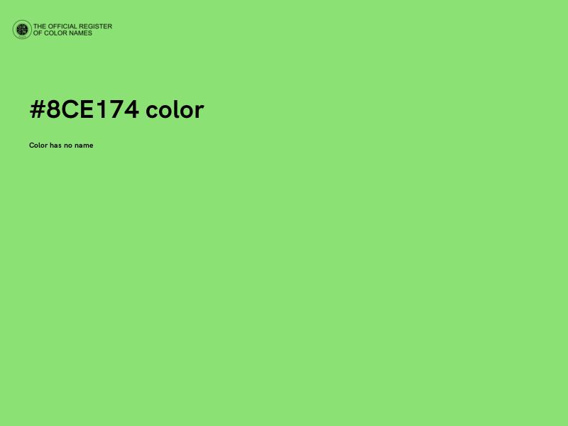 #8CE174 color image