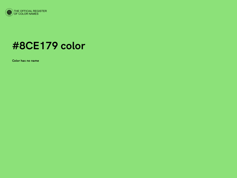 #8CE179 color image