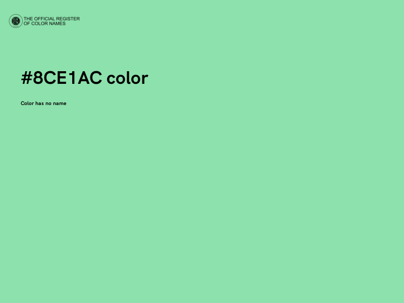 #8CE1AC color image