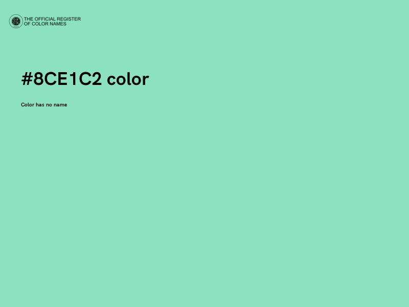 #8CE1C2 color image