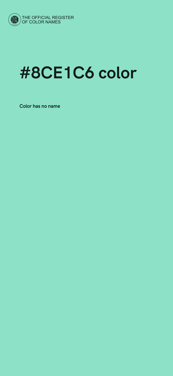 #8CE1C6 color image