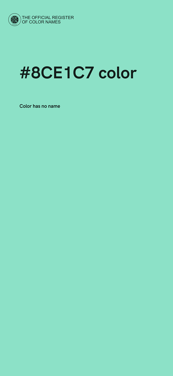 #8CE1C7 color image